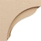 Ekena Millwork 10"W x 20"D x 20"H Classic Helena Rough Cedar Woodgrain TimberThane Corbel, Primed Tan CORUR10X20X20HELRCPR - alternate 4